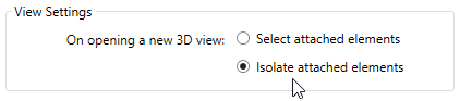 Select/Isolate on open